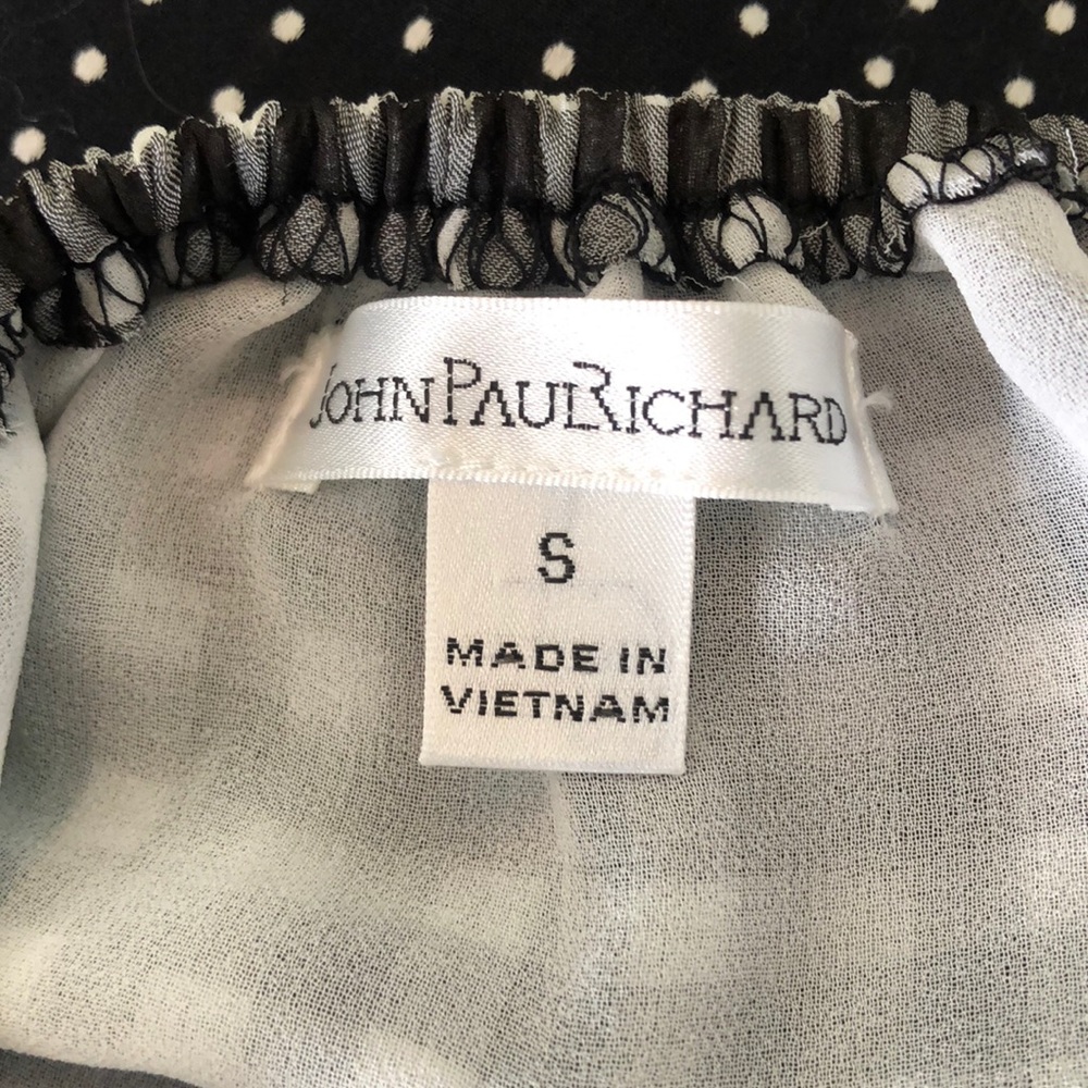 🌺John Paul Richard Gingham black & white top🌺 - Picture 6 of 6